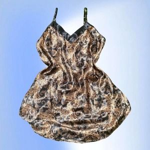 Vintage Black and Gold Paisley Slip by Kathryn